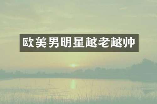 欧美男明星越老越帅