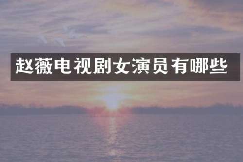 赵薇电视剧女演员有哪些