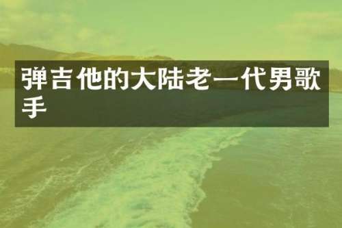 弹吉他的大陆老一代男歌手