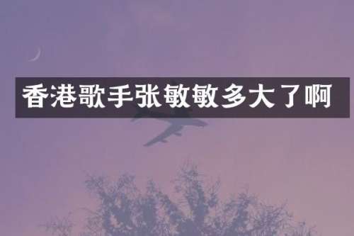 香港歌手张敏敏多大了啊
