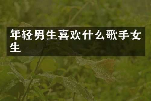 年轻男生喜欢什么歌手女生