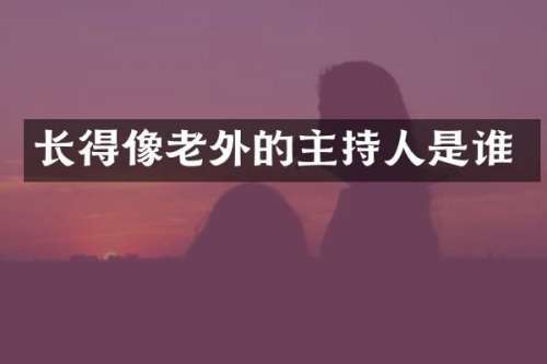 长得像老外的主持人是谁