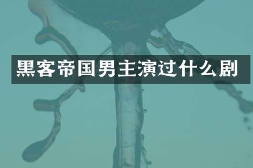 黑客帝国男主演过什么剧