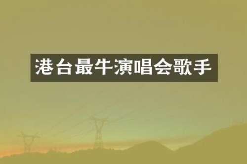 港台最牛演唱会歌手