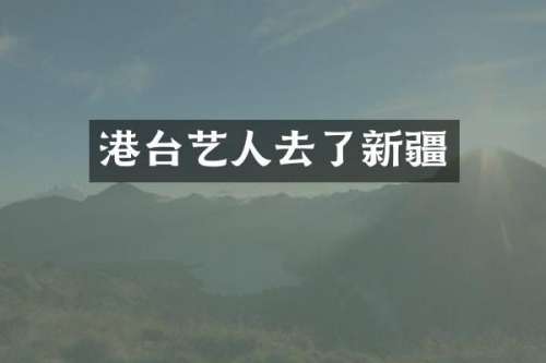 港台艺人去了新疆