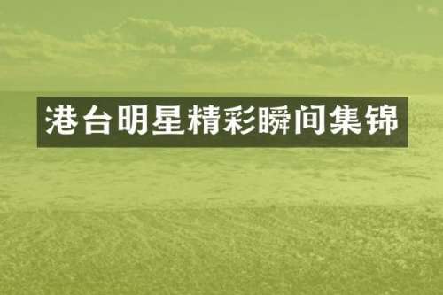 港台明星精彩瞬间集锦