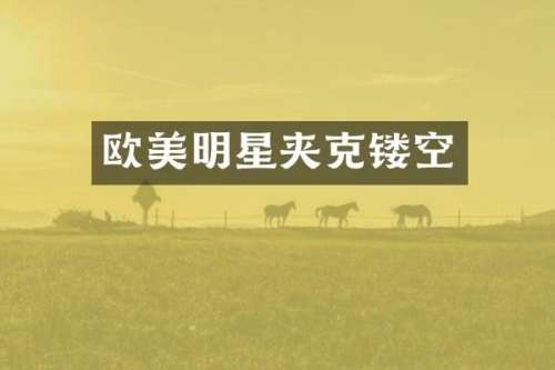 欧美明星夹克镂空