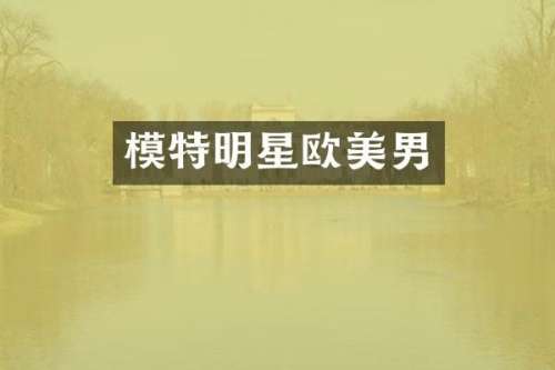 模特明星欧美男
