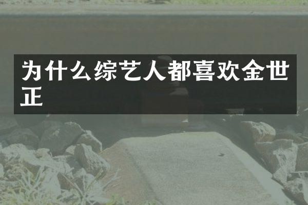 为什么综艺人都喜欢金世正