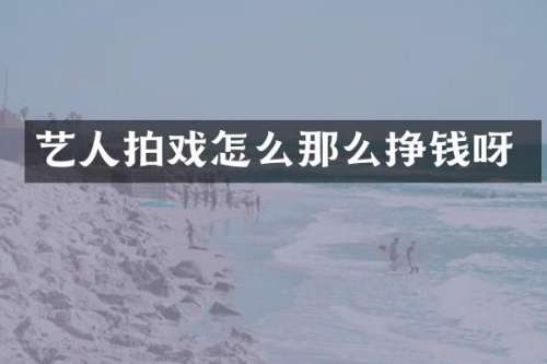 艺人拍戏怎么那么挣钱呀