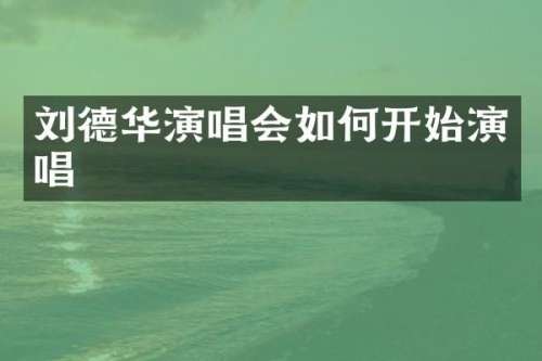 刘德华演唱会如何开始演唱