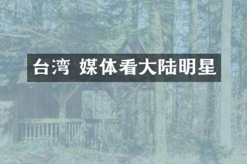 台湾 媒体看大陆明星