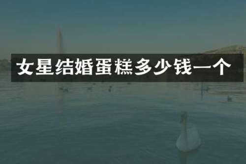 女星结婚蛋糕多少钱一个