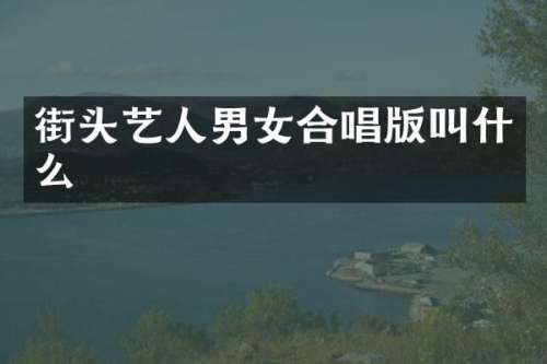 街头艺人男女合唱版叫什么