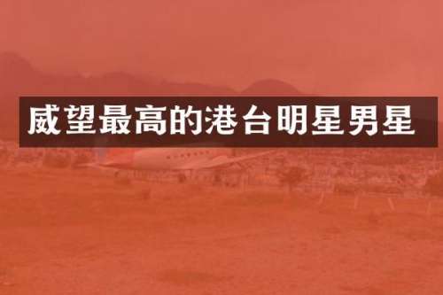 威望最高的港台明星男星
