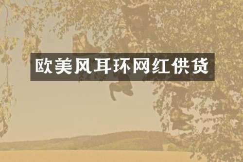 欧美风耳环网红供货