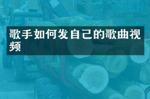 歌手如何发自己的歌曲视频