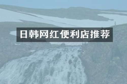 日韩网红便利店推荐