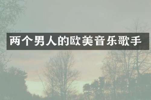 两个男人的欧美音乐歌手