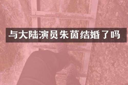 与大陆演员朱茵结婚了吗