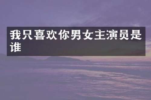 我只喜欢你男女主演员是谁