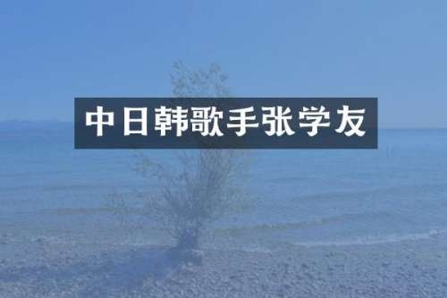 中日韩歌手张学友