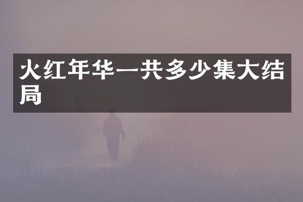 火红年华一共多少集大结局