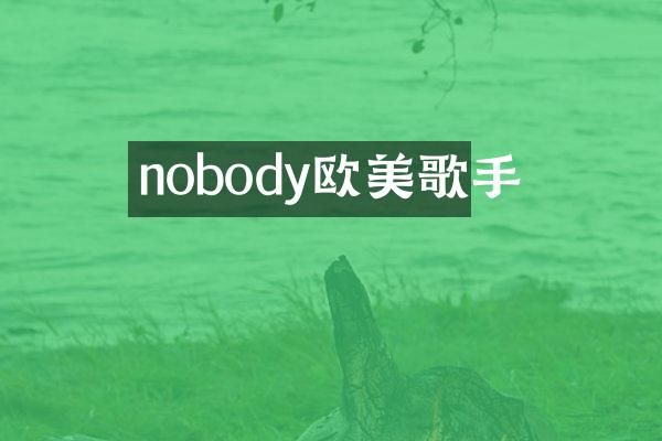 nobody欧美歌手