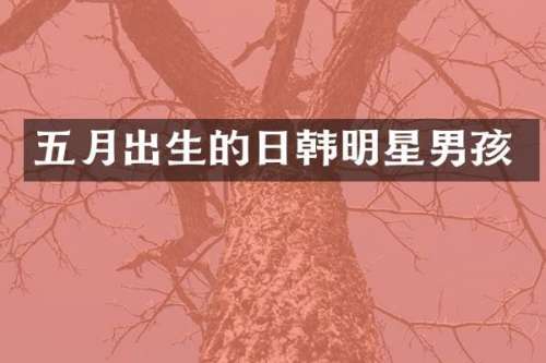 五月出生的日韩明星男孩
