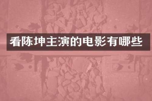 看陈坤主演的电影有哪些