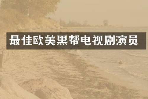 最佳欧美黑帮电视剧演员
