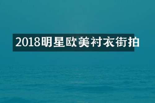 2018明星欧美衬衣街拍