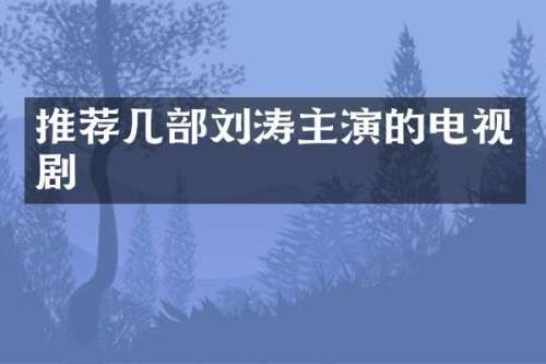 推荐几部刘涛主演的电视剧