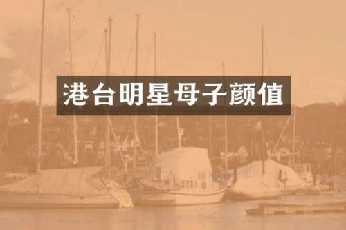 港台明星母子颜值
