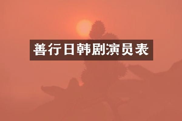 善行日韩剧演员表