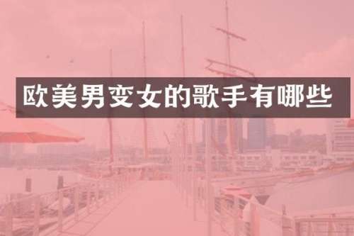 欧美男变女的歌手有哪些