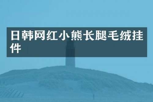 日韩网红小熊长腿毛绒挂件