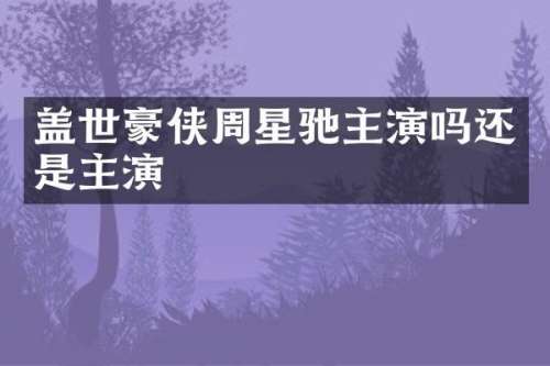 盖世豪侠周星驰主演吗还是主演