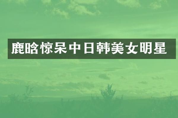 鹿晗惊呆中日韩明星