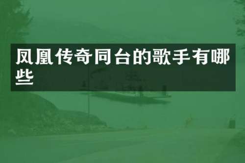 凤凰传奇同台的歌手有哪些