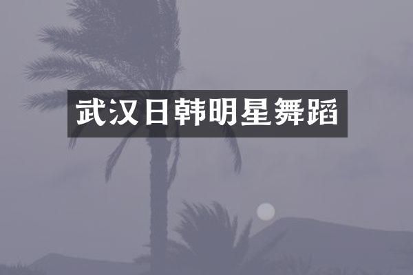 武汉日韩明星舞蹈