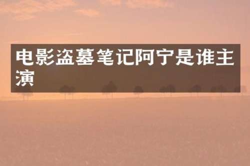 电影盗墓笔记阿宁是谁主演