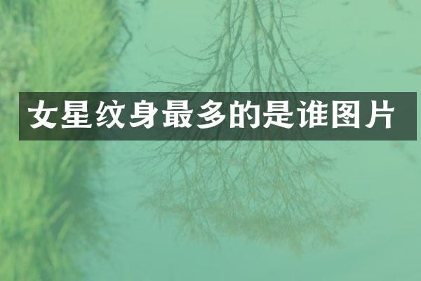 女星纹身最多的是谁图片