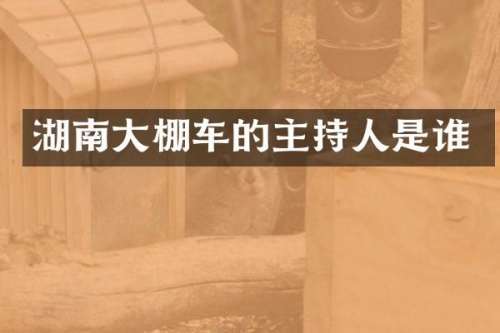 湖南大棚车的主持人是谁