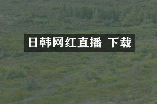 日韩网红直播 下载