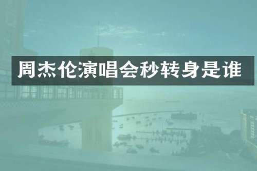 周杰伦演唱会秒转身是谁