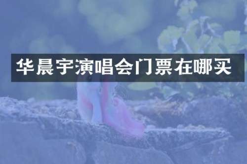 华晨宇演唱会门票在哪买