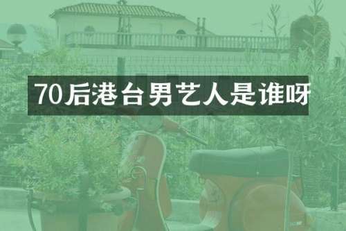 70后港台男艺人是谁呀