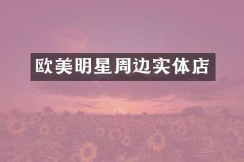 欧美明星周边实体店