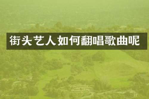 街头艺人如何翻唱歌曲呢